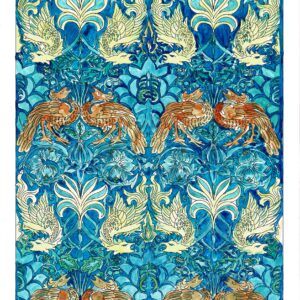 Illustration A3 - William Morris (peacock & dragon)
