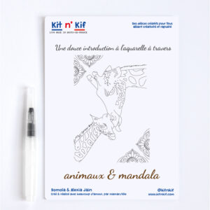 Kit Aquarelle - Les Animaux et Mandala