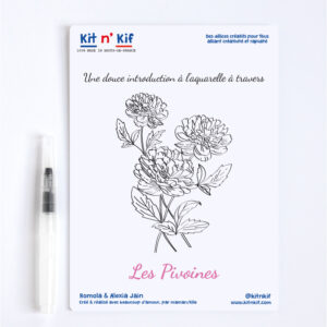 Kit Aquarelle - Les Pivoines