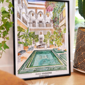 Affiche Pré-Imprimée Riad Yasmine A3