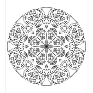 Affiche A3 à peindre - Mandala "CHAITANYA"