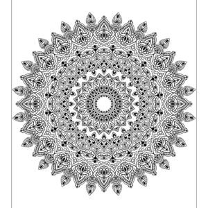 Affiche A3 à peindre - Mandala "VISHUDDHA"